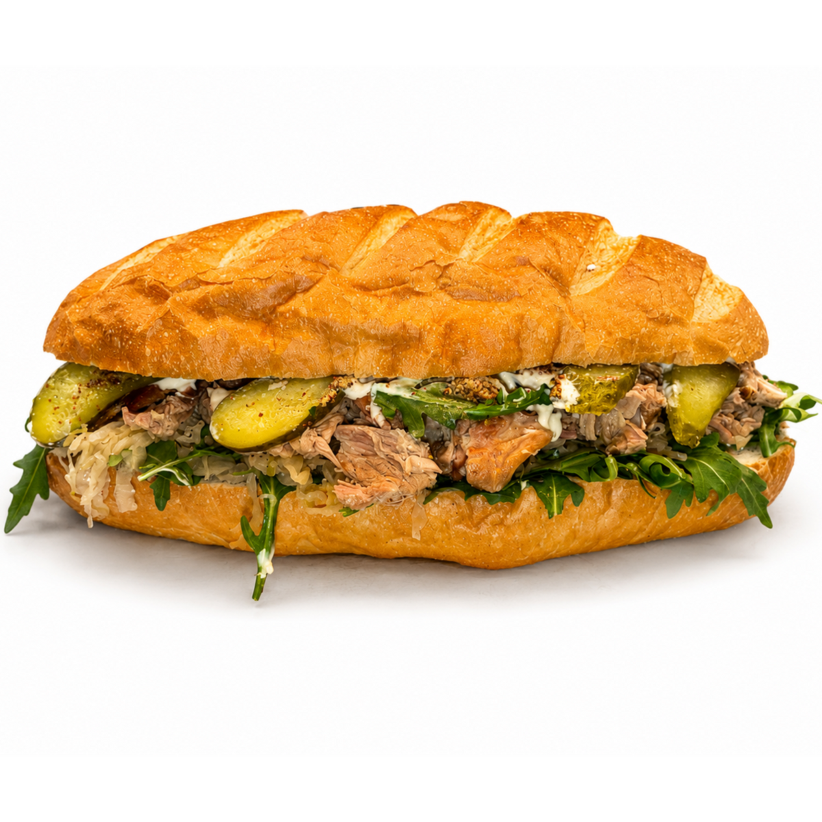 Bierhaus Crispy Pork Belly Sandwich (Huge)