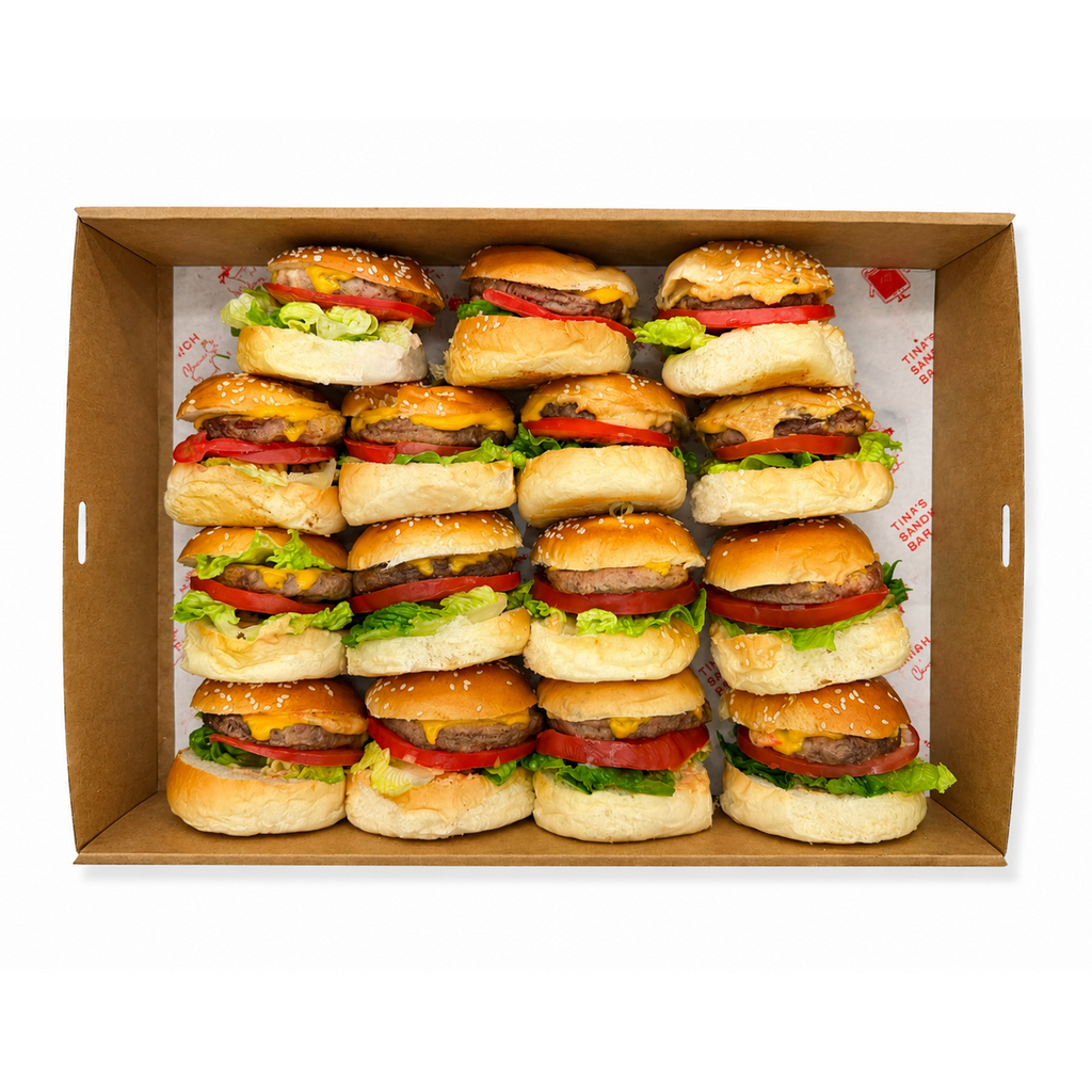 Cheese Burger Sliders Platter