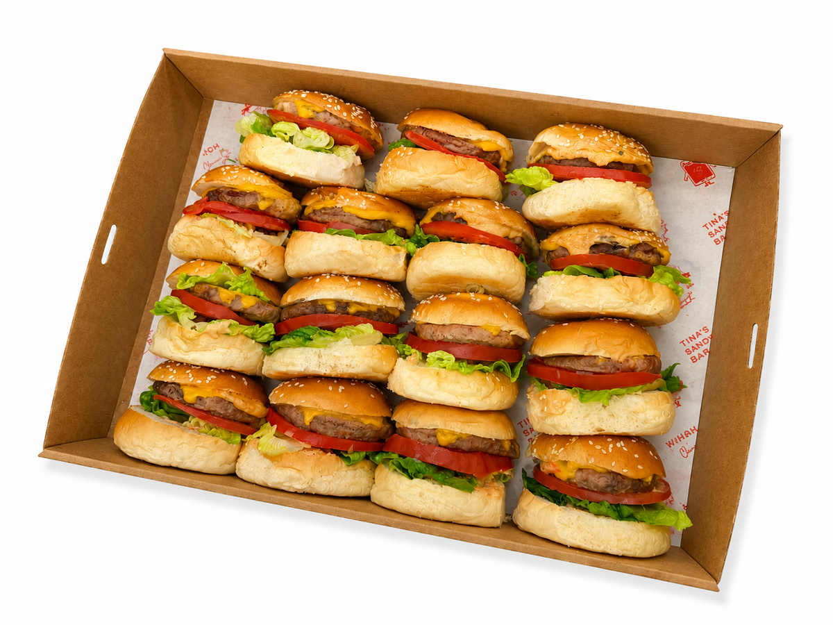 Cheese Burger Sliders Platter