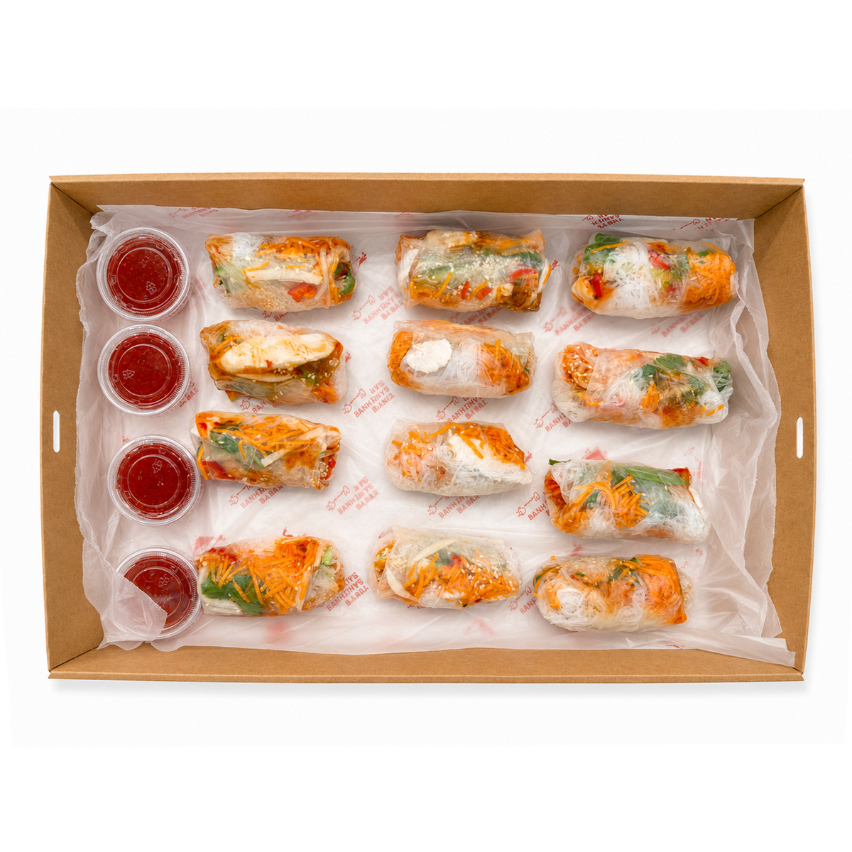 Chicken Rice Paper Rolls