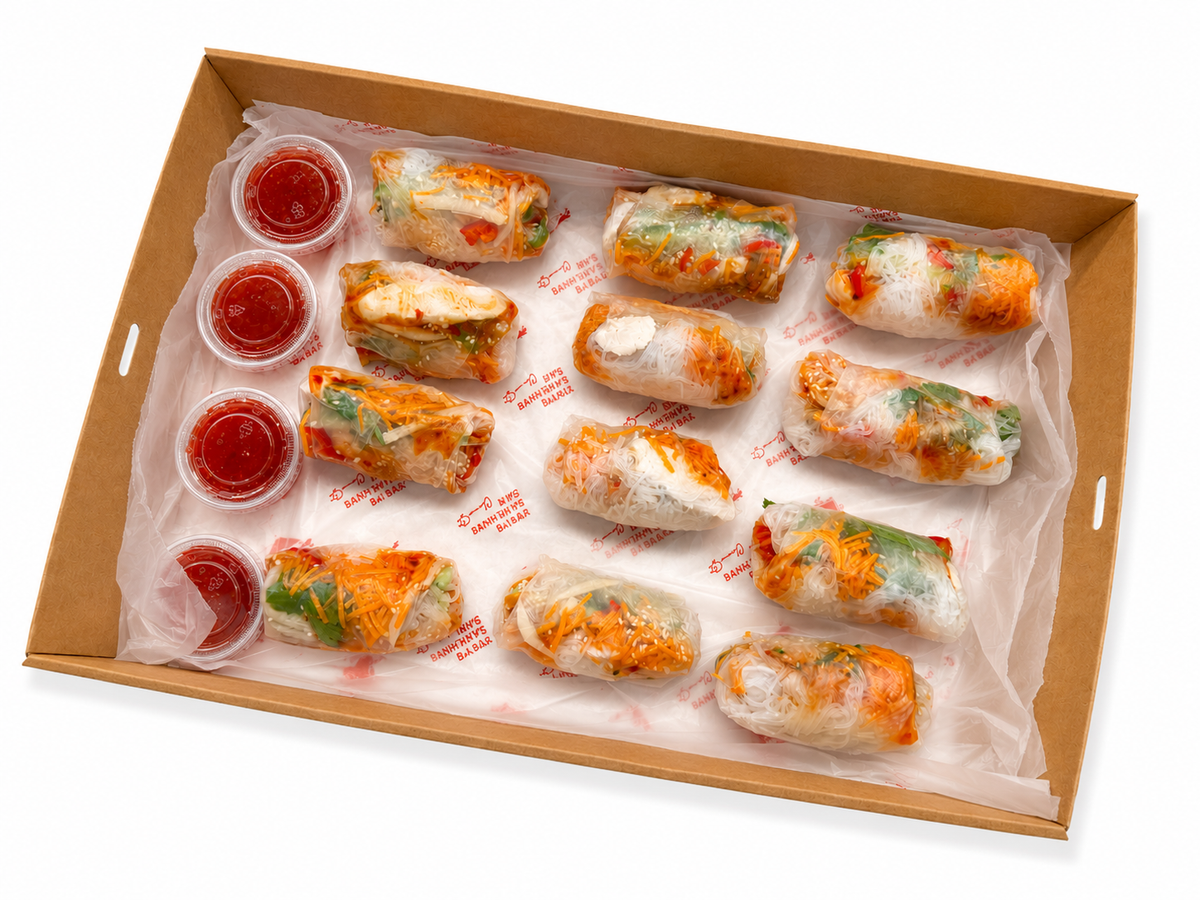 Chicken Rice Paper Rolls