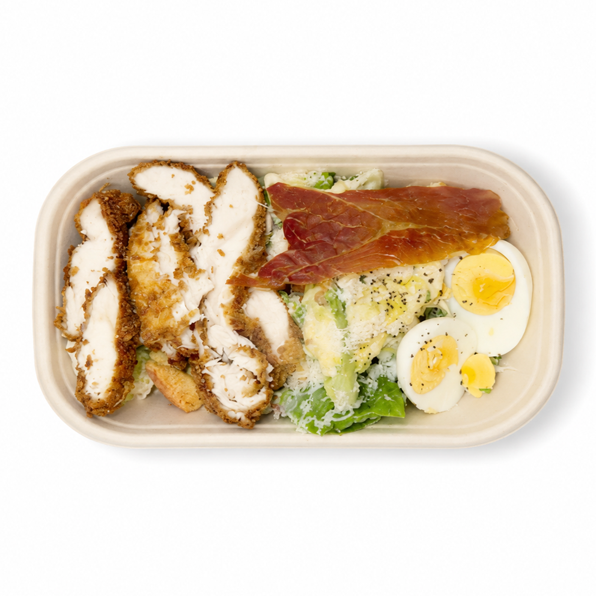 Crumbed Chicken Caesar Salad
