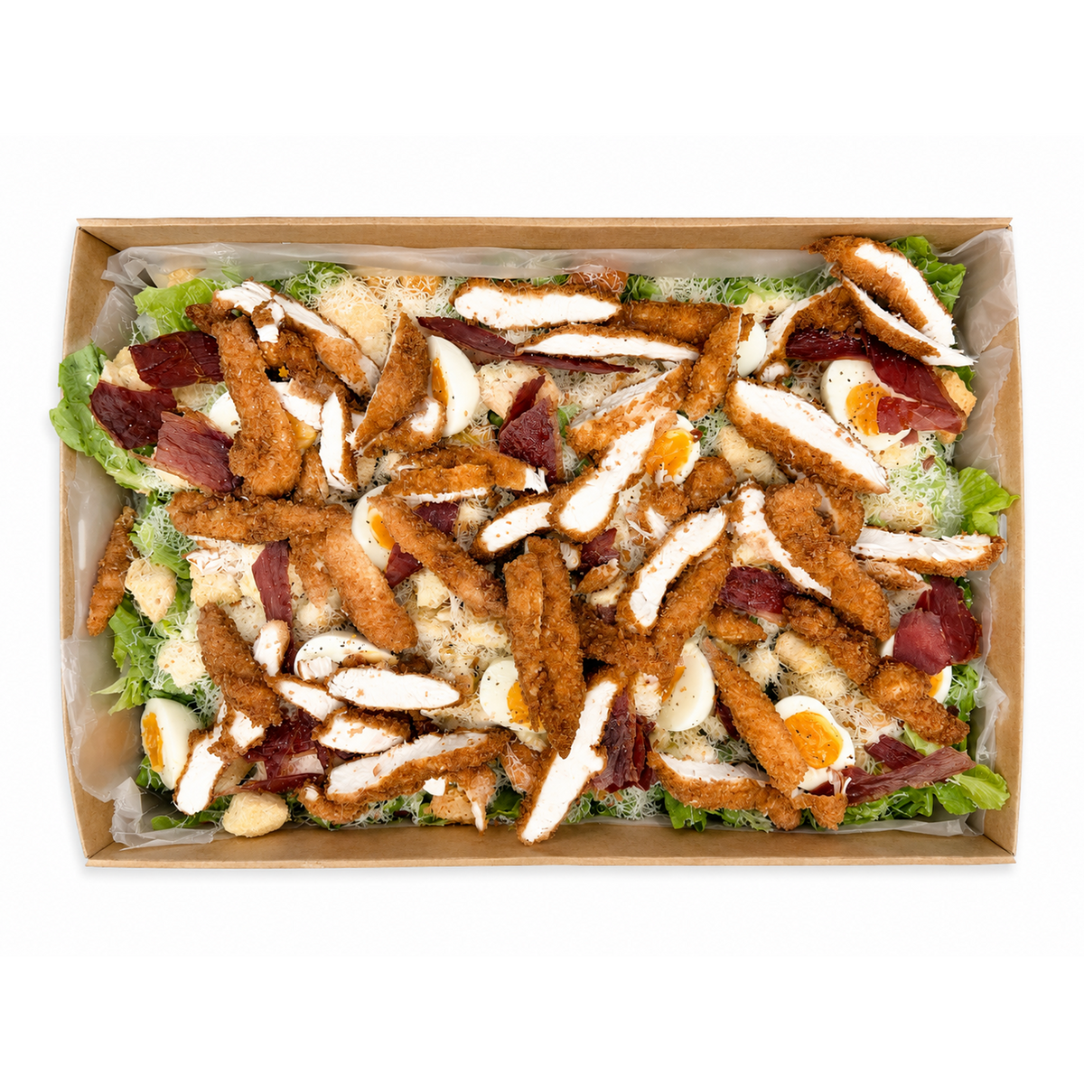 Crumbed Chicken Caesar Salad