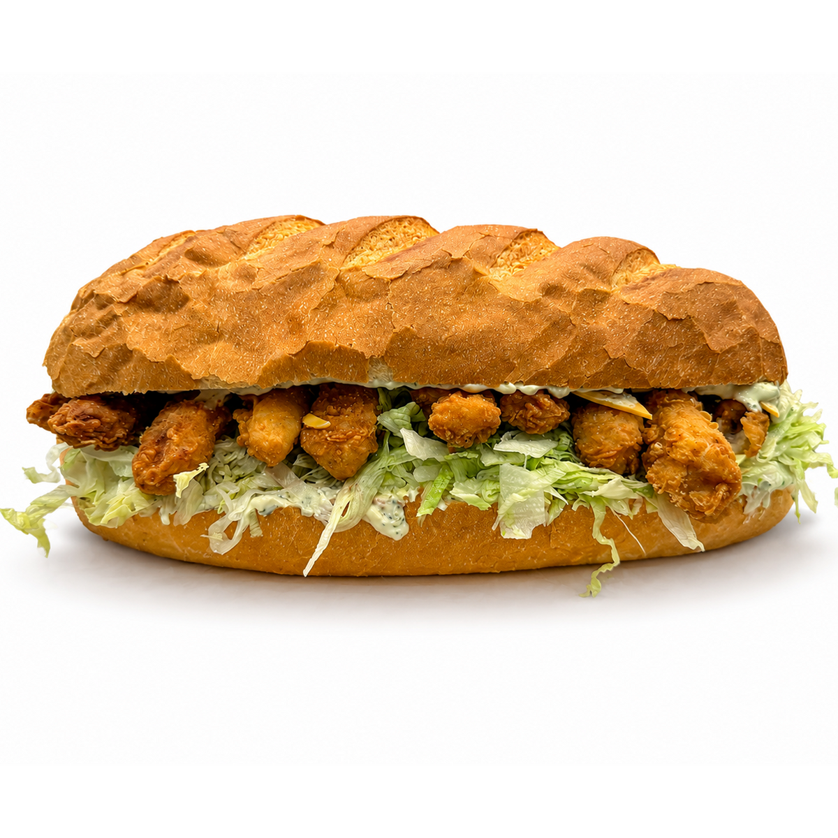 Crumbed Fish Sandwich (Huge)