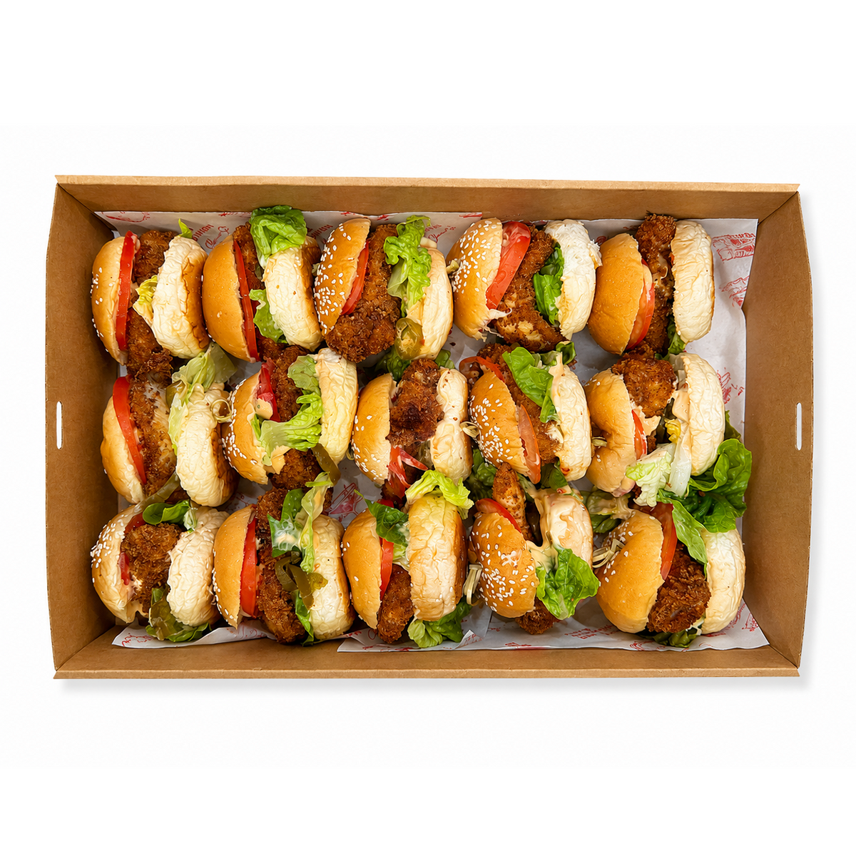 Spicy Chicken Sliders Platter