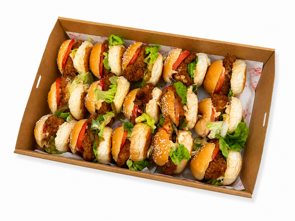Spicy Chicken Sliders Platter